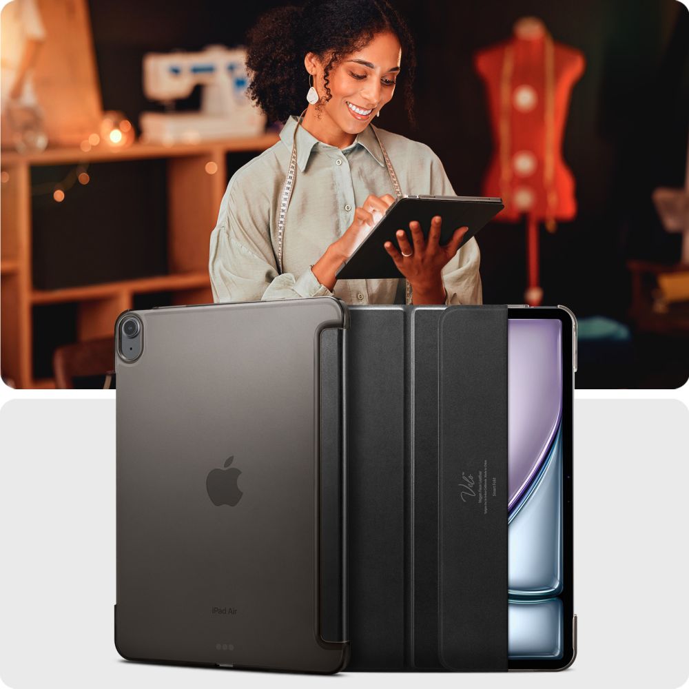 Schutzhülle für iPad Air 13" 2025 / 2024, Spigen Smart Fold, Schwarz