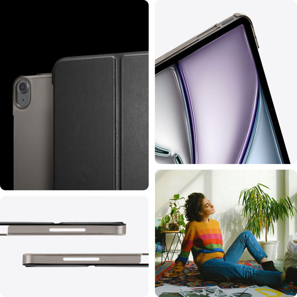 Schutzhülle für iPad Air 13" 2025 / 2024, Spigen Smart Fold, Schwarz