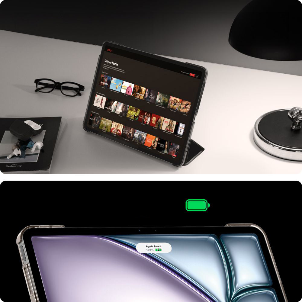 Schutzhülle für iPad Air 13" 2025 / 2024, Spigen Smart Fold, Schwarz