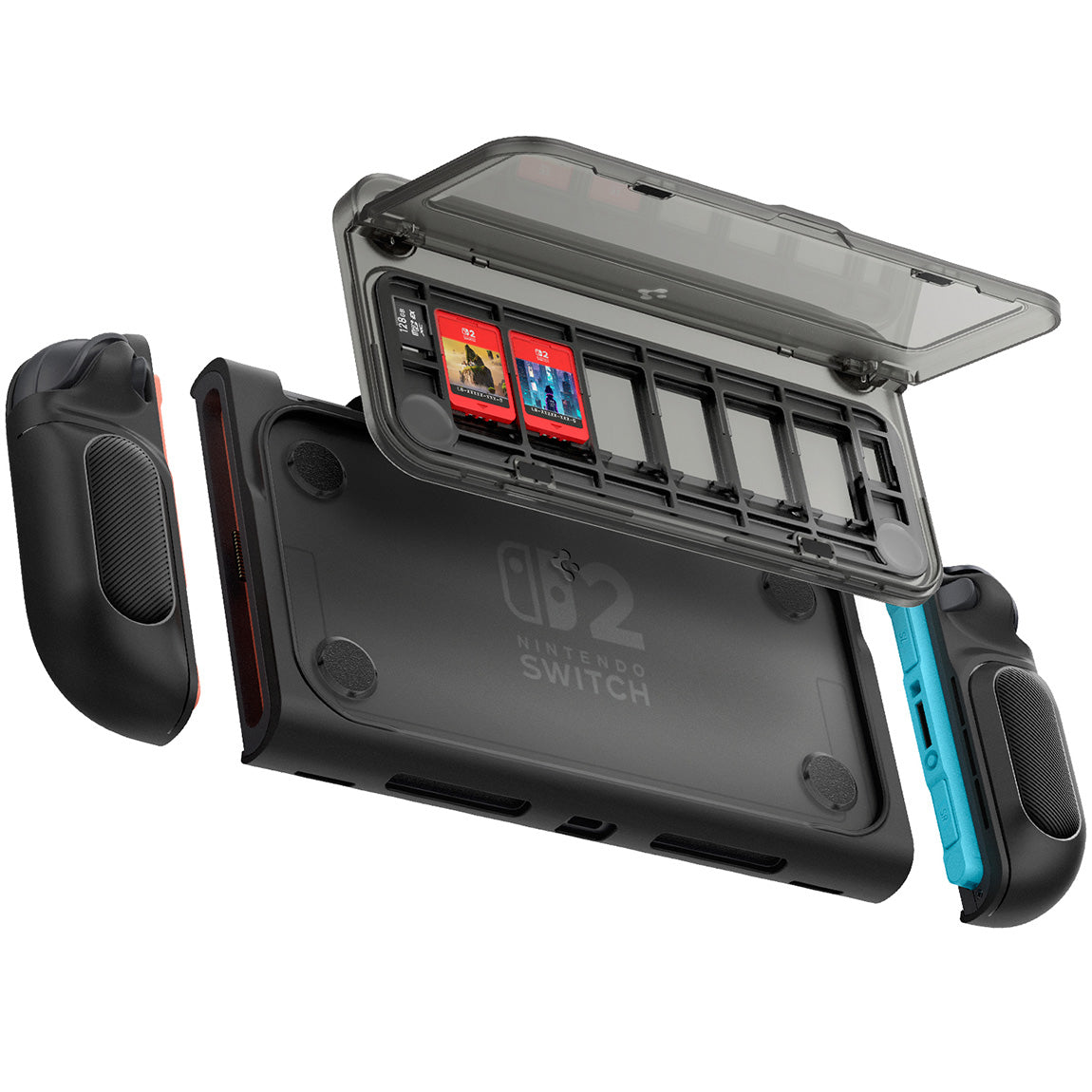 Hülle für Nintendo Switch 2, Spigen Snap Switch, Schwarz