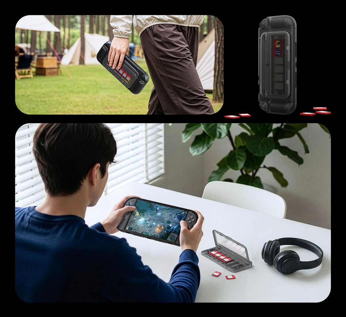 Hülle für Nintendo Switch 2, Spigen Snap Switch, Schwarz
