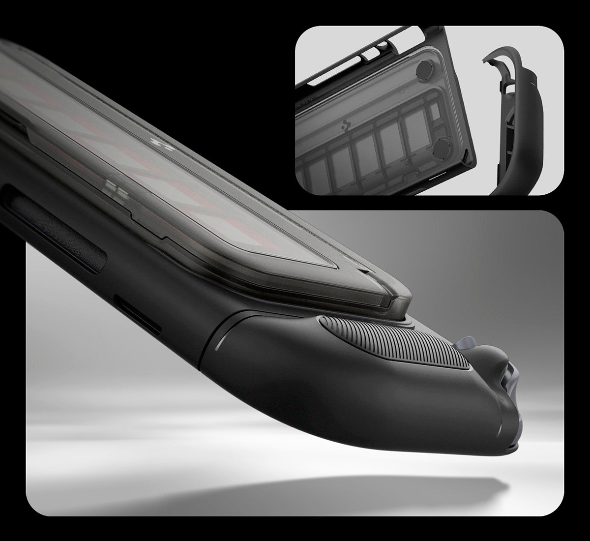 Hülle für Nintendo Switch 2, Spigen Snap Switch, Schwarz