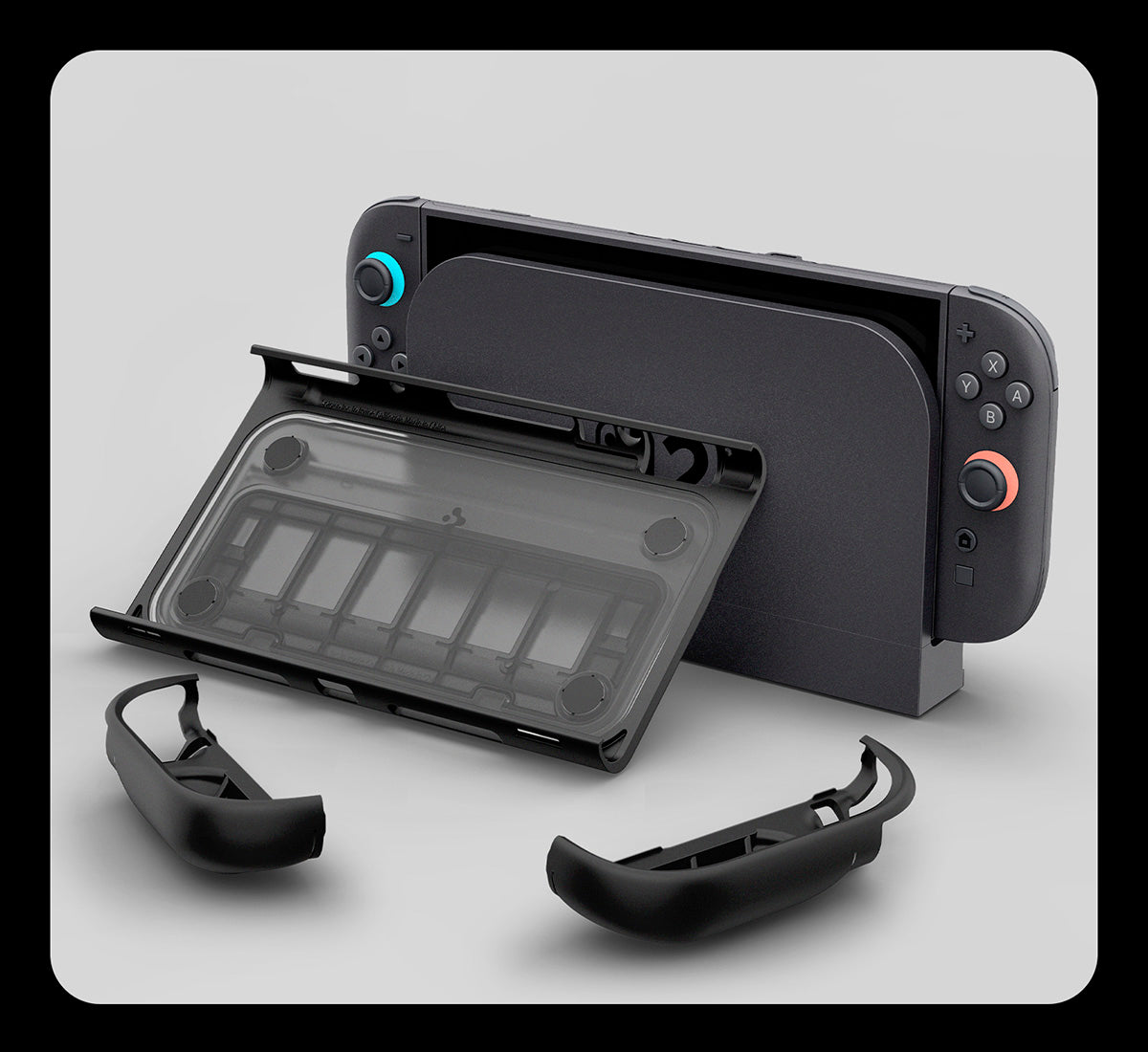 Hülle für Nintendo Switch 2, Spigen Snap Switch, Schwarz