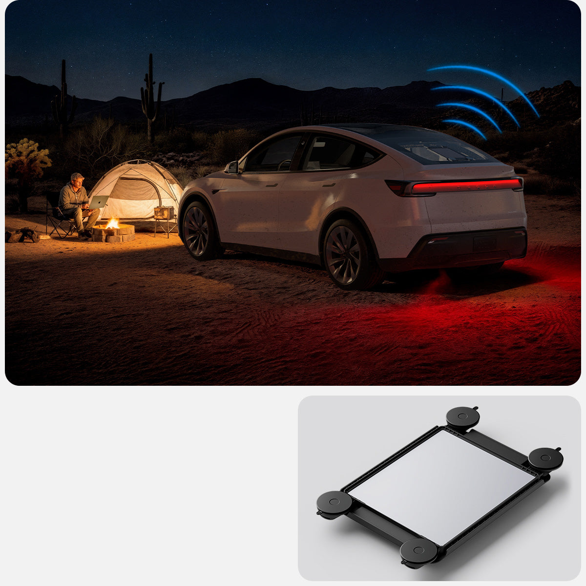 Autohalterung für Starlink Mini, Spigen Window Car Mount STL100, Schwarz