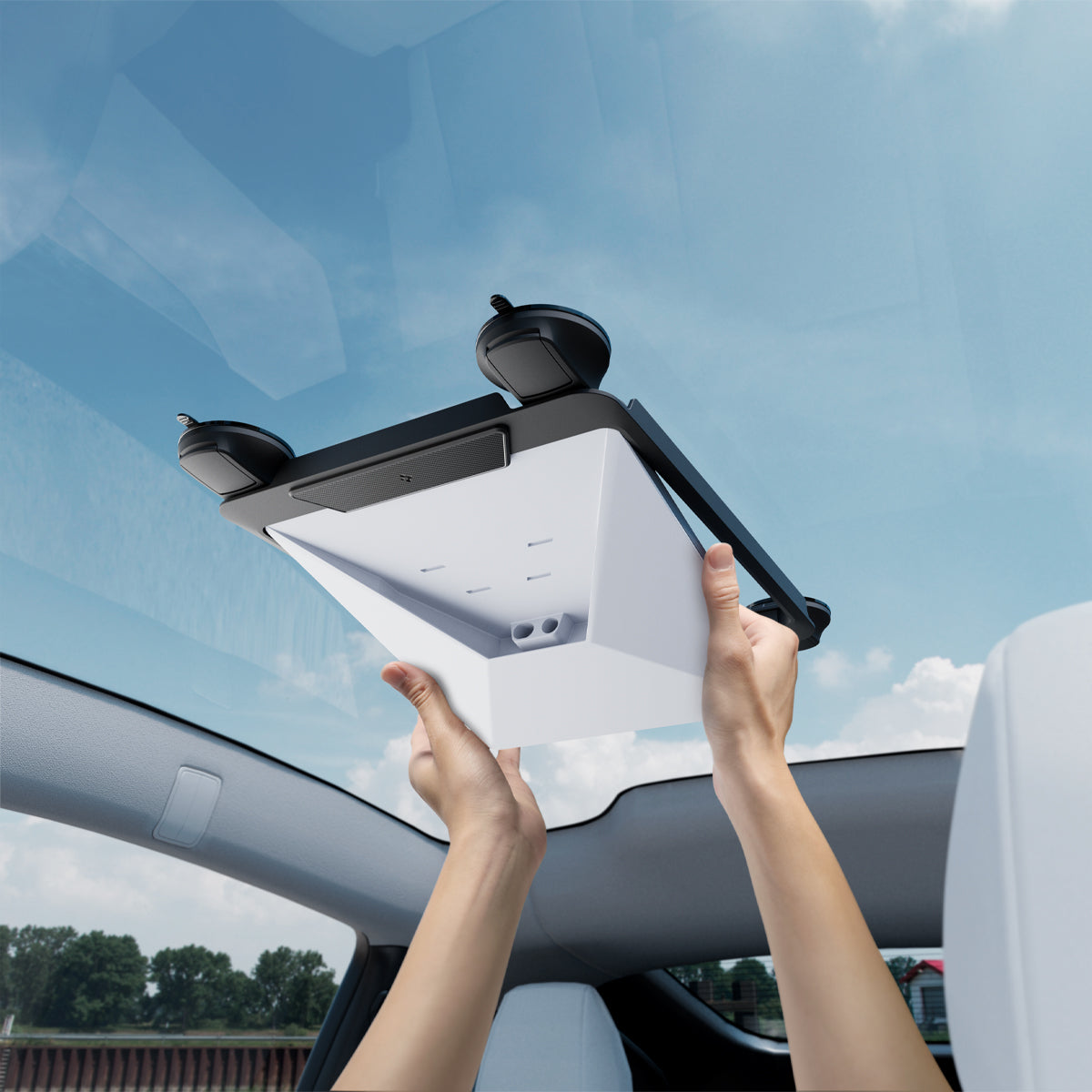 Autohalterung für Starlink Mini, Spigen Window Car Mount STL100, Schwarz