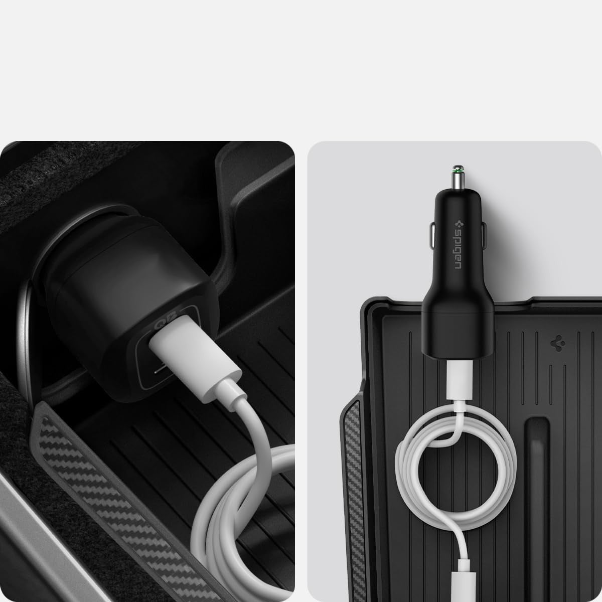 Auto-Organizer für Tesla Model 3/Y, Spigen Armrest Console Organizer, Schwarz