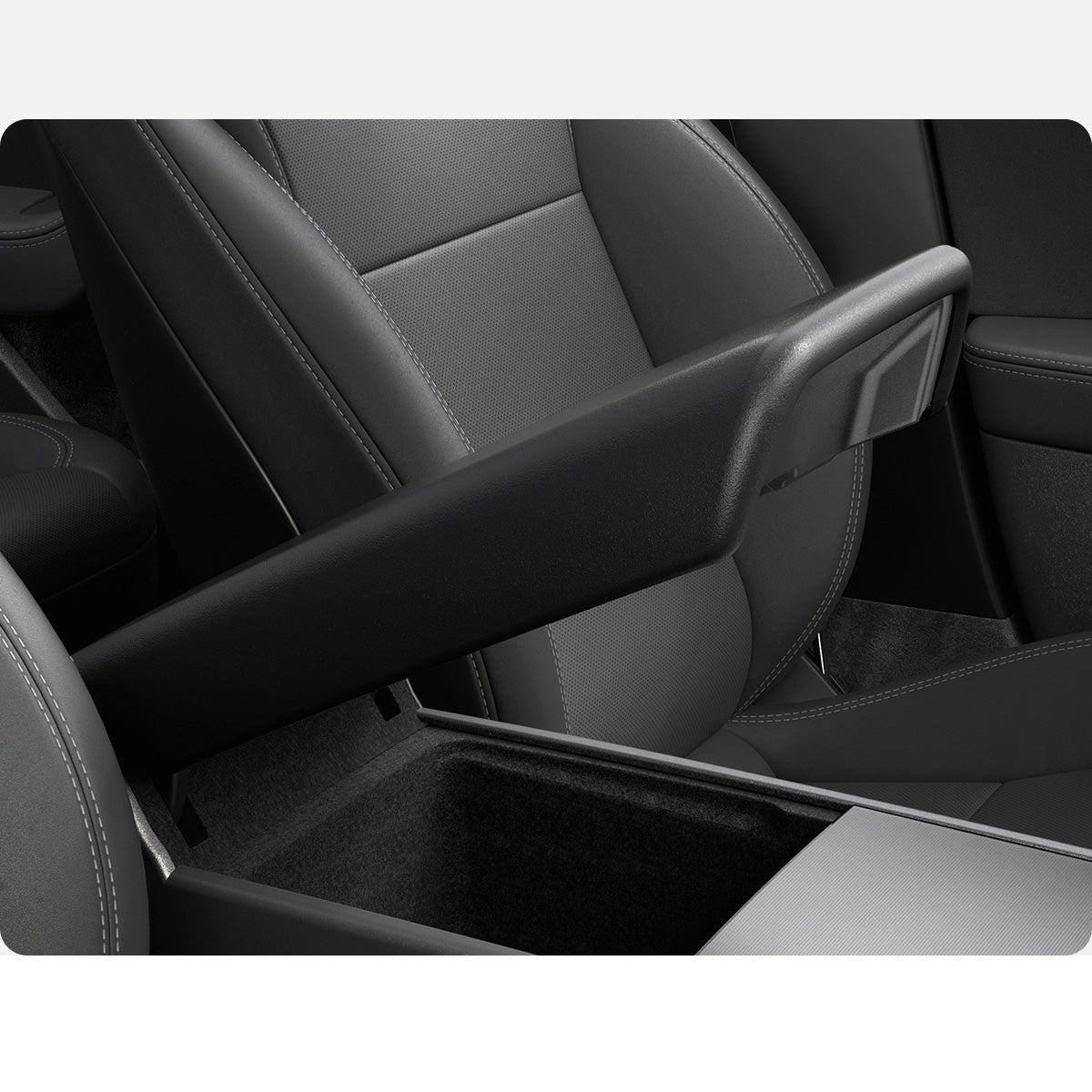 Hülle, Armlehnenpolster für Tesla Model 3 Highland 2024, Spigen Armrest Cover, Schwarz