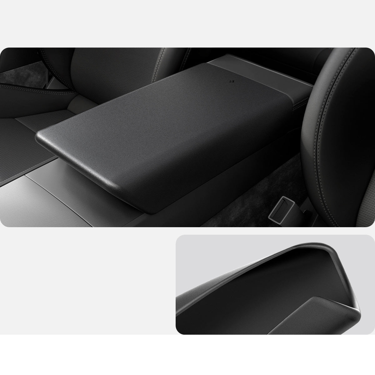 Hülle, Armlehnenpolster für Tesla Model 3 Highland 2024, Spigen Armrest Cover, Schwarz