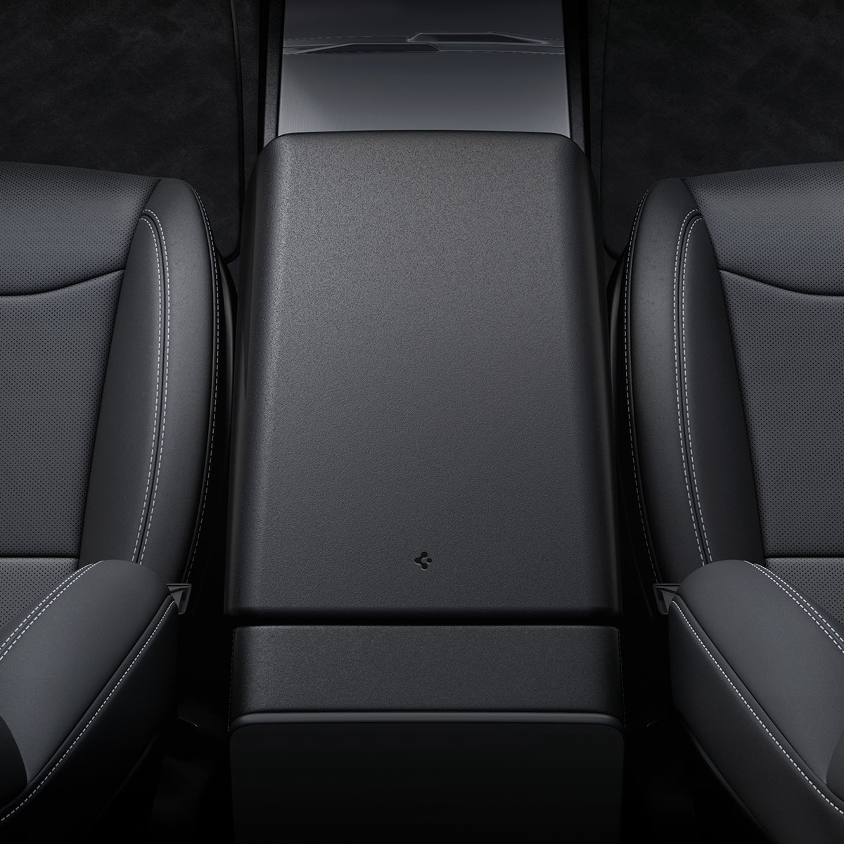 Hülle, Armlehnenpolster für Tesla Model 3 Highland 2024, Spigen Armrest Cover, Schwarz