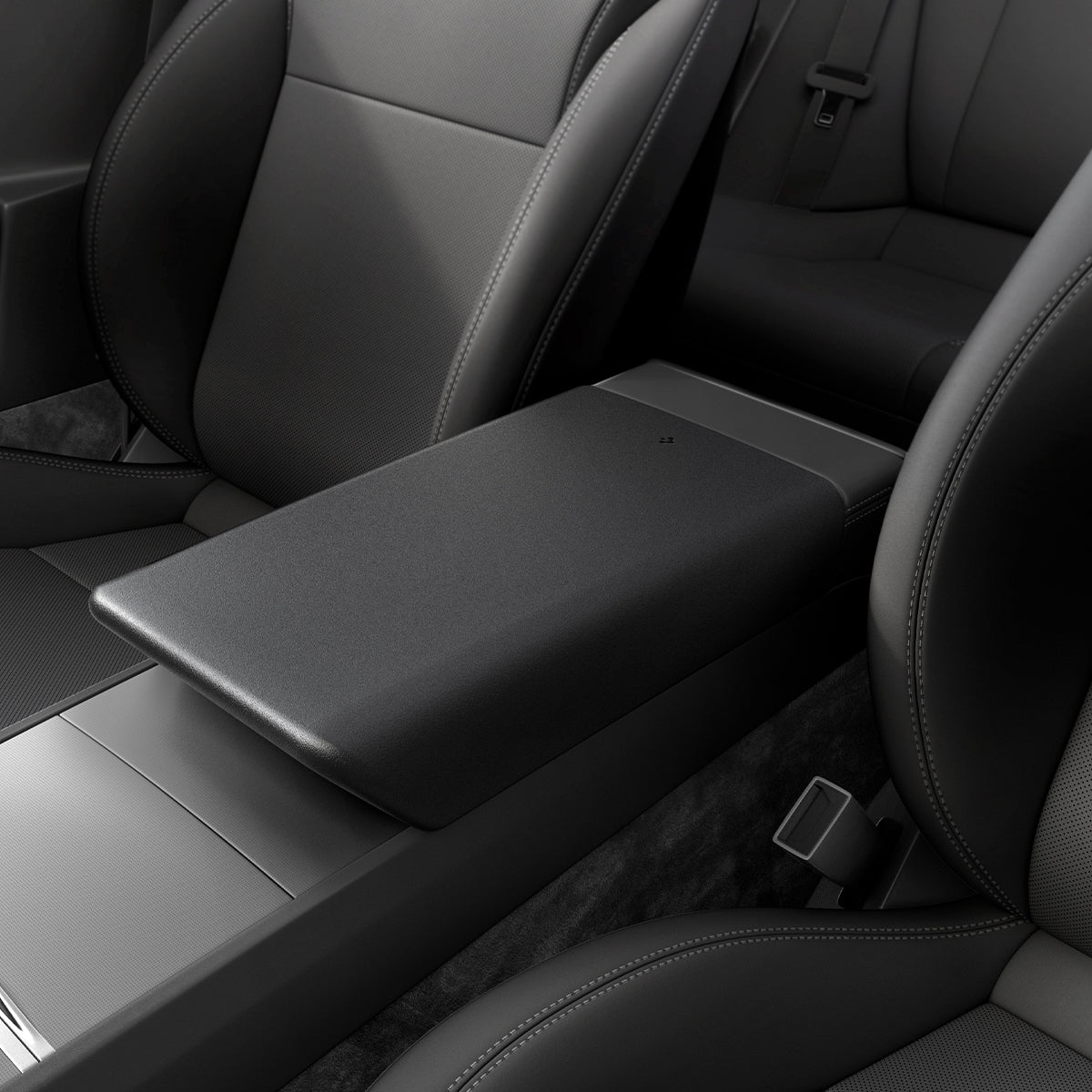 Hülle, Armlehnenpolster für Tesla Model 3 Highland 2024, Spigen Armrest Cover, Schwarz