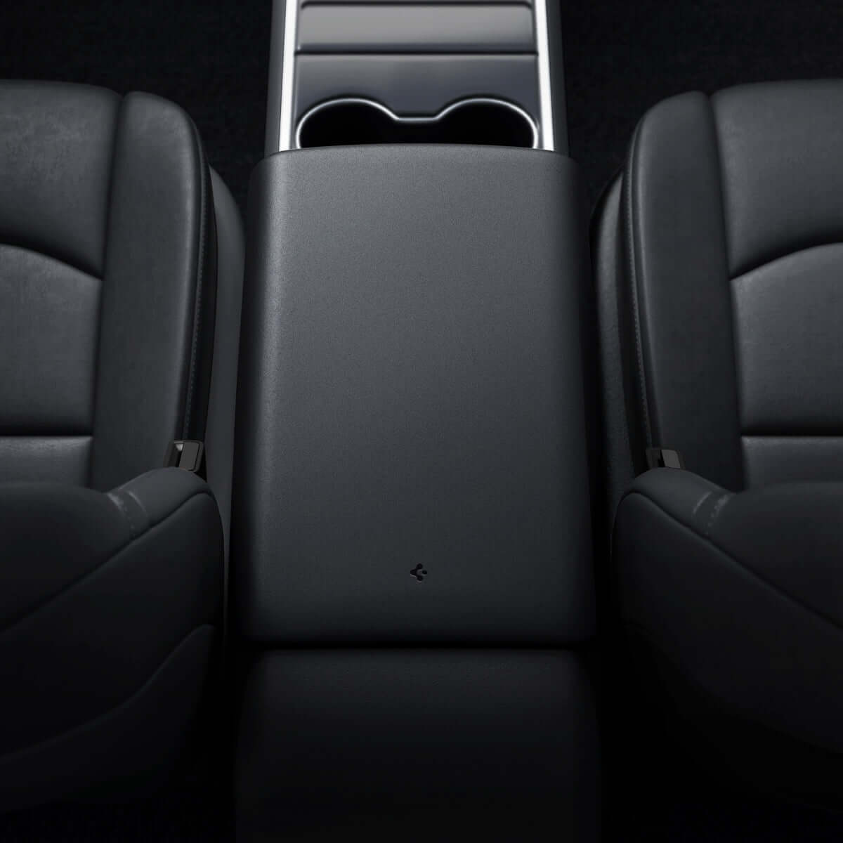 Hülle, Armlehnenpolster für Tesla Model 3 2017-23 / Y 2020-25, Spigen Armrest Cushion, Schwarz