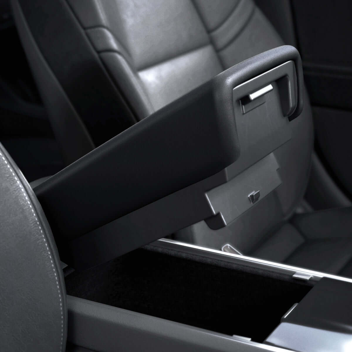 Hülle, Armlehnenpolster für Tesla Model 3 2017-23 / Y 2020-25, Spigen Armrest Cushion, Schwarz