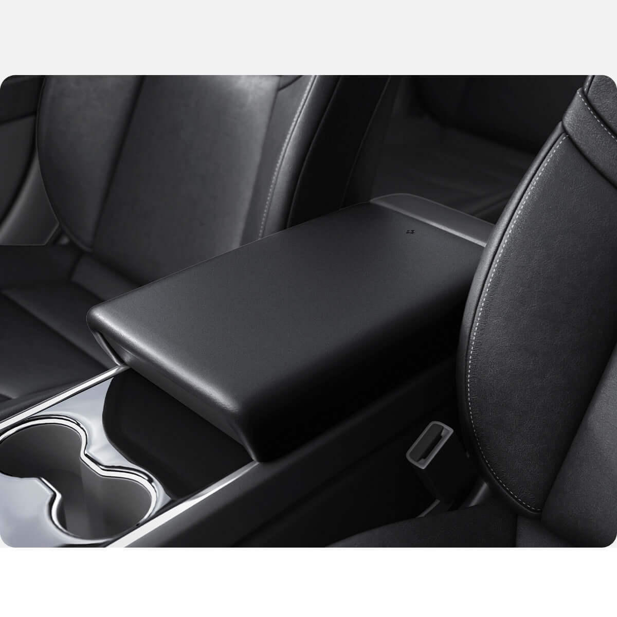 Hülle, Armlehnenpolster für Tesla Model 3 2017-23 / Y 2020-25, Spigen Armrest Cushion, Schwarz