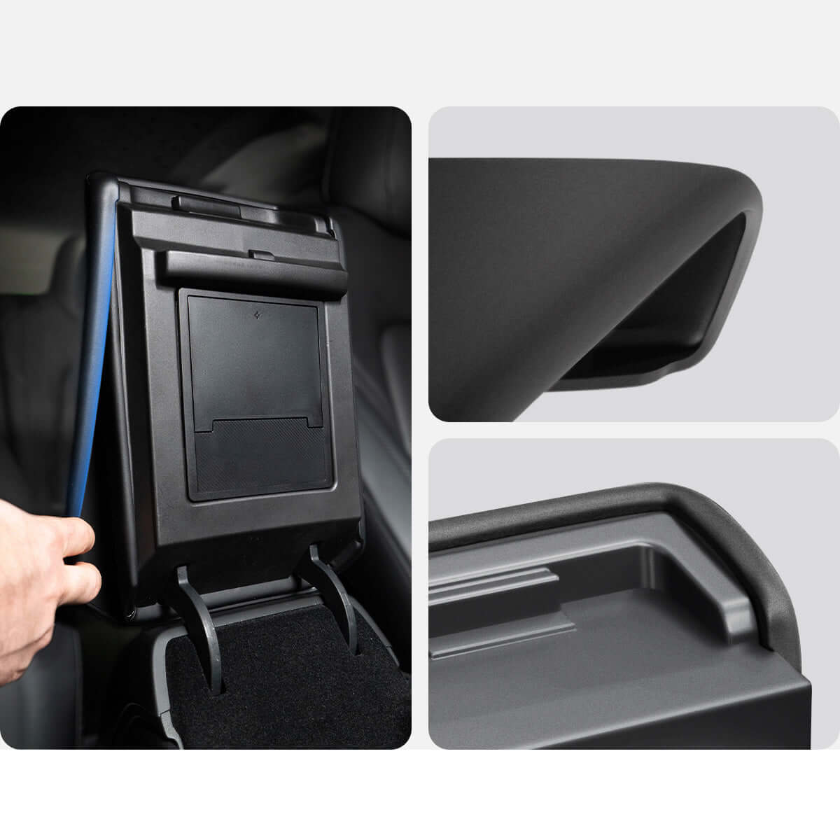 Hülle, Armlehnenpolster für Tesla Model 3 2017-23 / Y 2020-25, Spigen Armrest Cushion, Schwarz