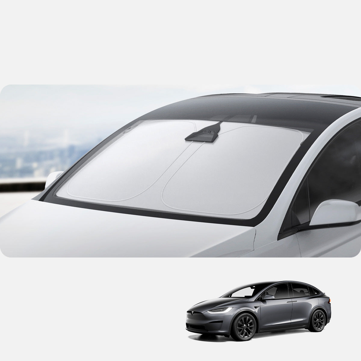 Windschutzscheiben-Sonnenblende für Tesla Model X, Spigen Car Front Windshield Sunshade