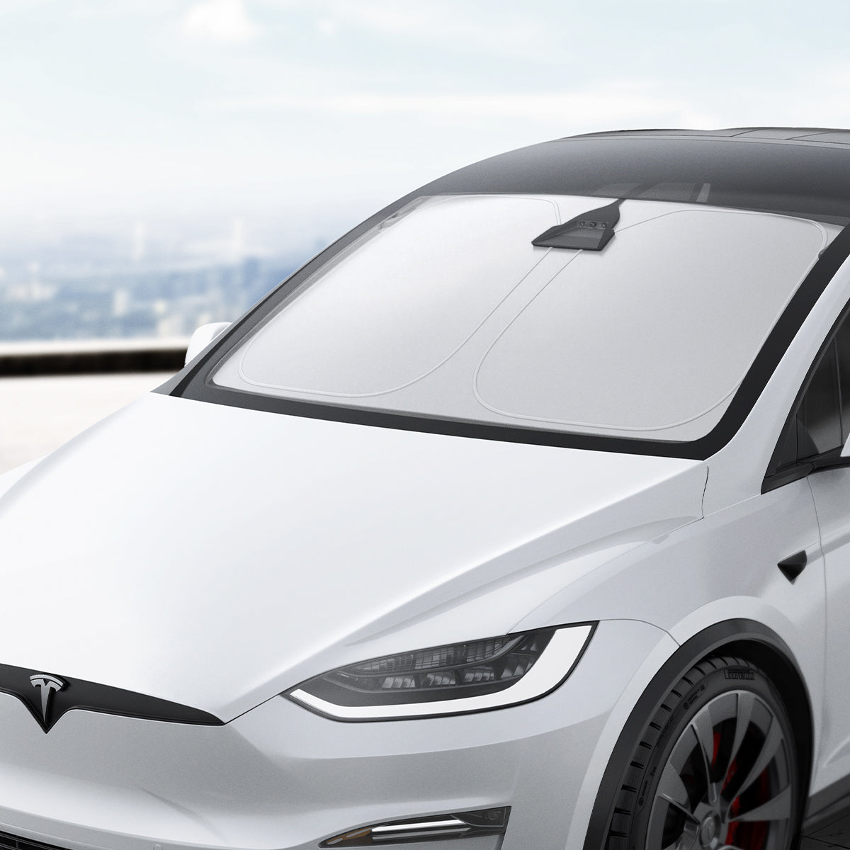 Windschutzscheiben-Sonnenblende für Tesla Model X, Spigen Car Front Windshield Sunshade