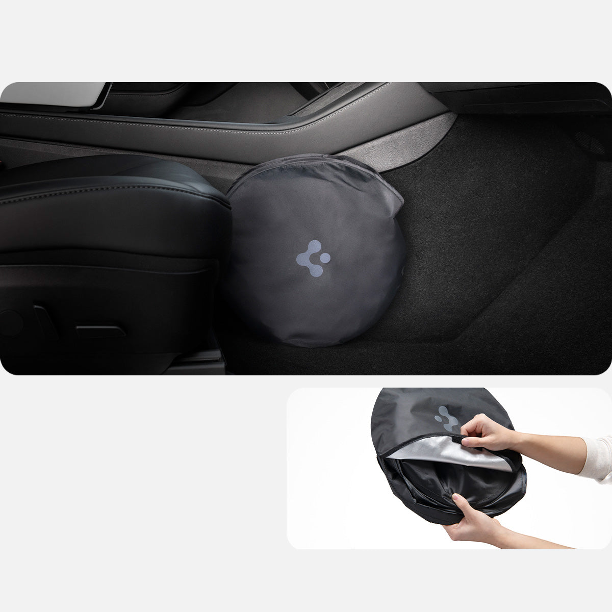 Windschutzscheiben-Sonnenblende für Tesla Model X, Spigen Car Front Windshield Sunshade