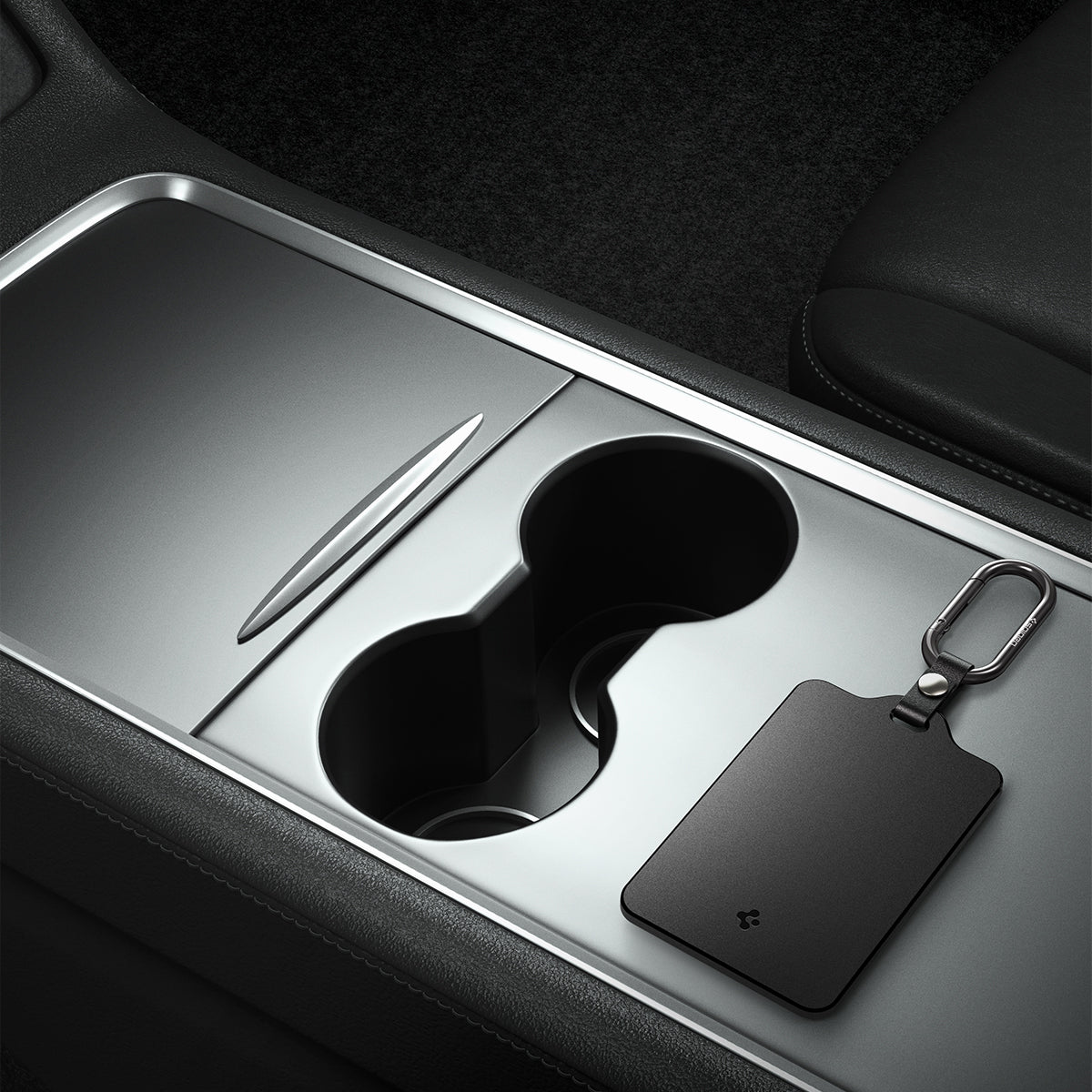 Schlüssel-/Kartenetui für Tesla, Spigen Card Holder Case 2-Pack, Schwarz