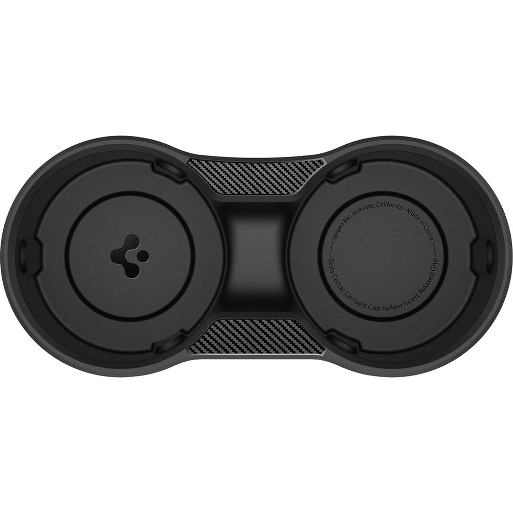 Getränkehalter Einsatz für Tesla Model 3/Y, Spigen Console Cup Holder Insert Relaxed Grip, Schwarz