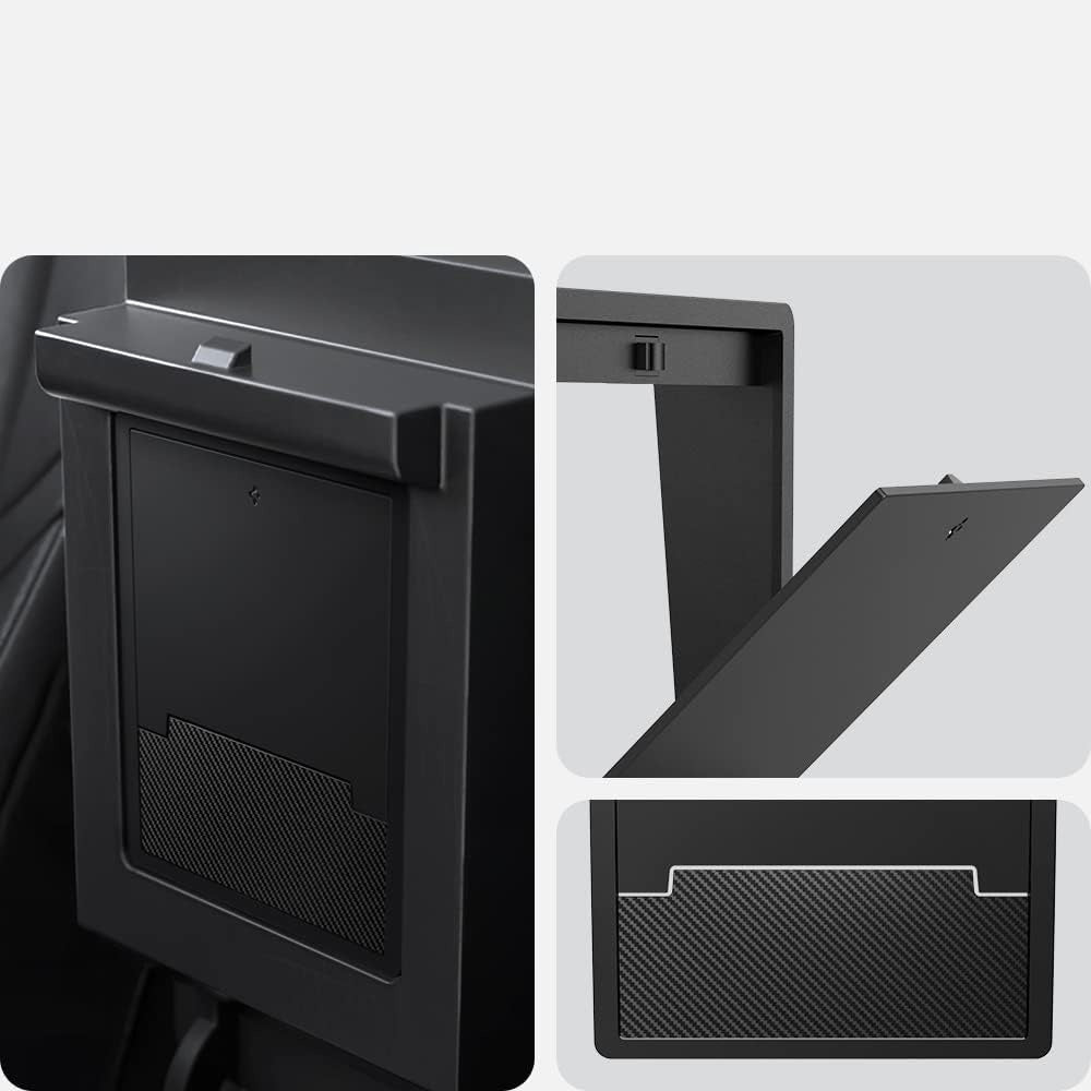 Auto-Organizer für Tesla Model 3/Y, Spigen Console Organizer Hidden Storage Box, Schwarz
