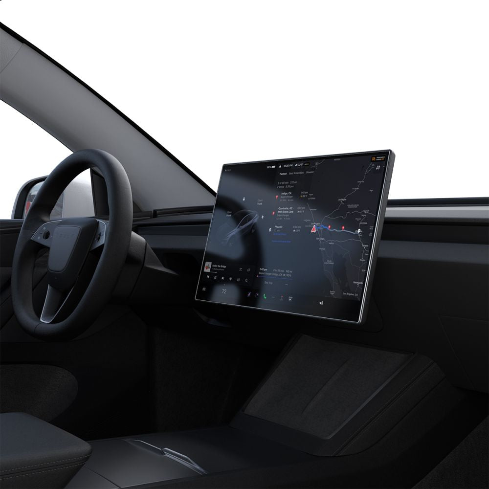 Antireflex Glas für Tesla Model Y 2024-2026, Spigen Glas.tR EZ Fit FC AC 1-Pack, Schwarzer Rahmen