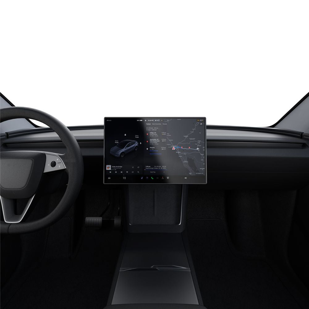 Antireflex Glas für Tesla Model Y 2024-2026, Spigen Glas.tR EZ Fit FC AC 1-Pack, Schwarzer Rahmen