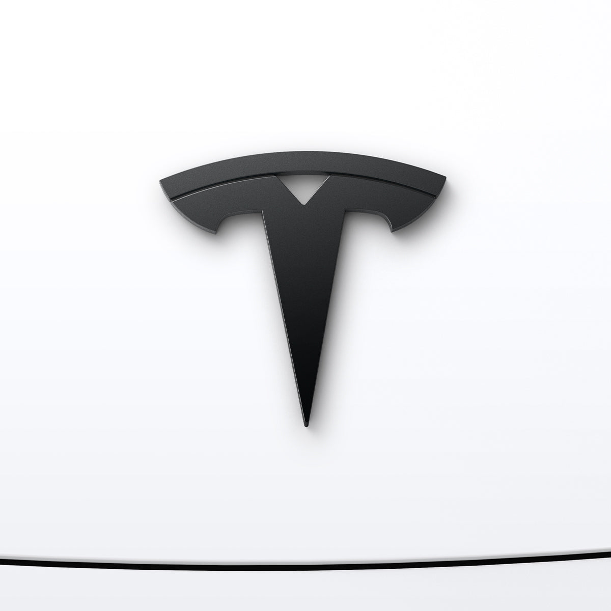 Schutzabdeckung für Motorhaubenemblem/Marker für Tesla Model 3 Highland 2024-25, Spigen, Schwarz
