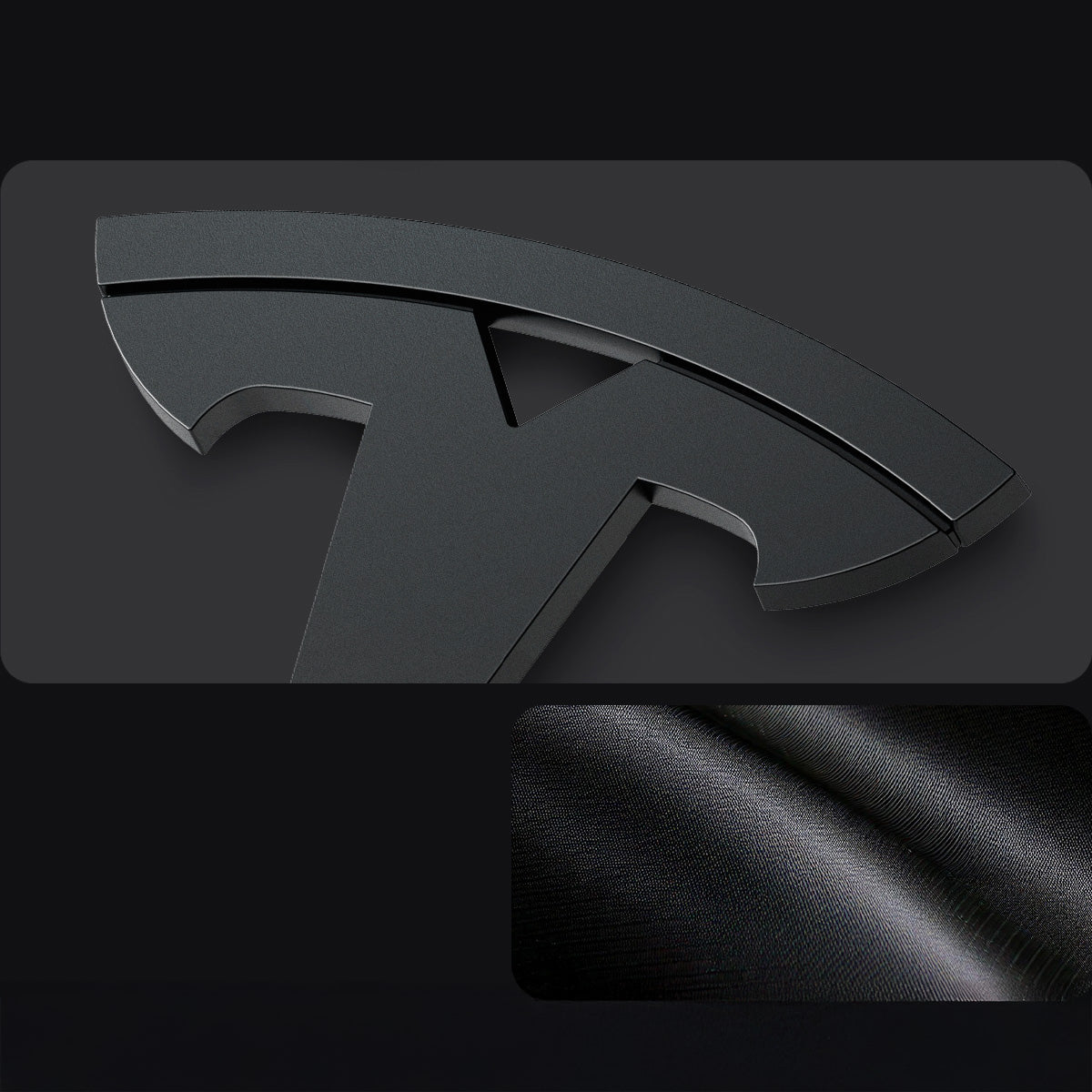 Schutzabdeckung für Motorhaubenemblem/Marker für Tesla Model 3 Highland 2024-25, Spigen, Schwarz