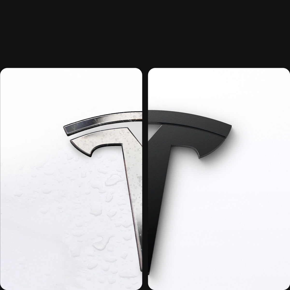 Schutzabdeckung für Motorhaubenemblem/Marker für Tesla Model 3 Highland 2024-25, Spigen, Schwarz