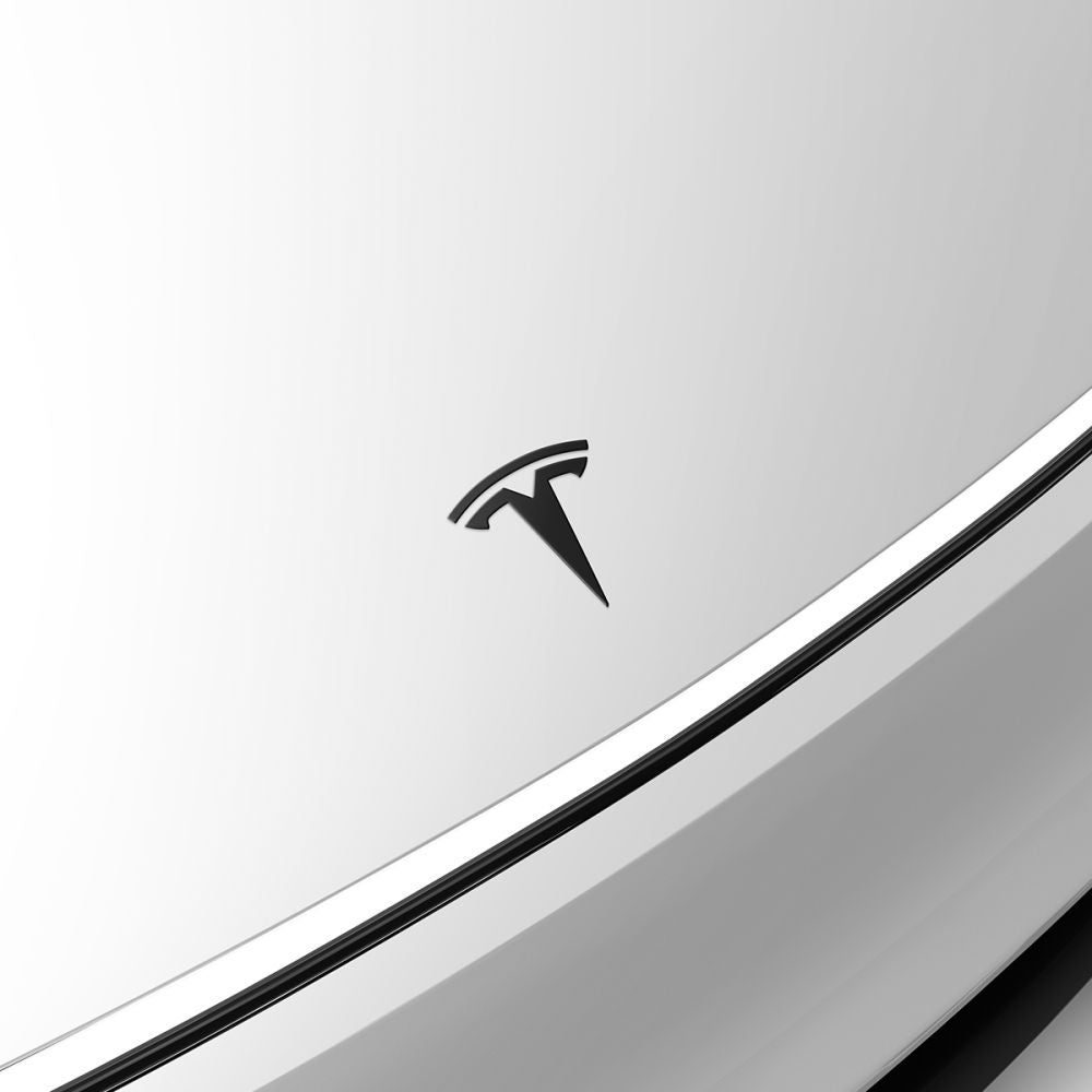 Emblem, Tesla-Logo für die Motorhaube für Tesla Model Y Juniper 2025-2026, Spigen Front Emblem Badge, Schwarz