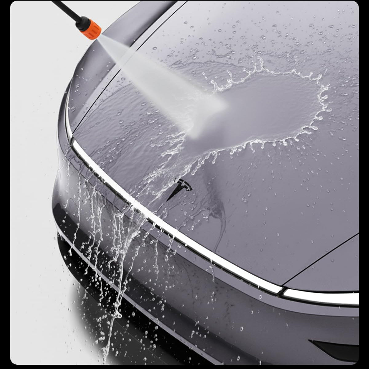 Emblem, Tesla-Logo für die Motorhaube für Tesla Model Y Juniper 2025-2026, Spigen Front Emblem Badge, Schwarz