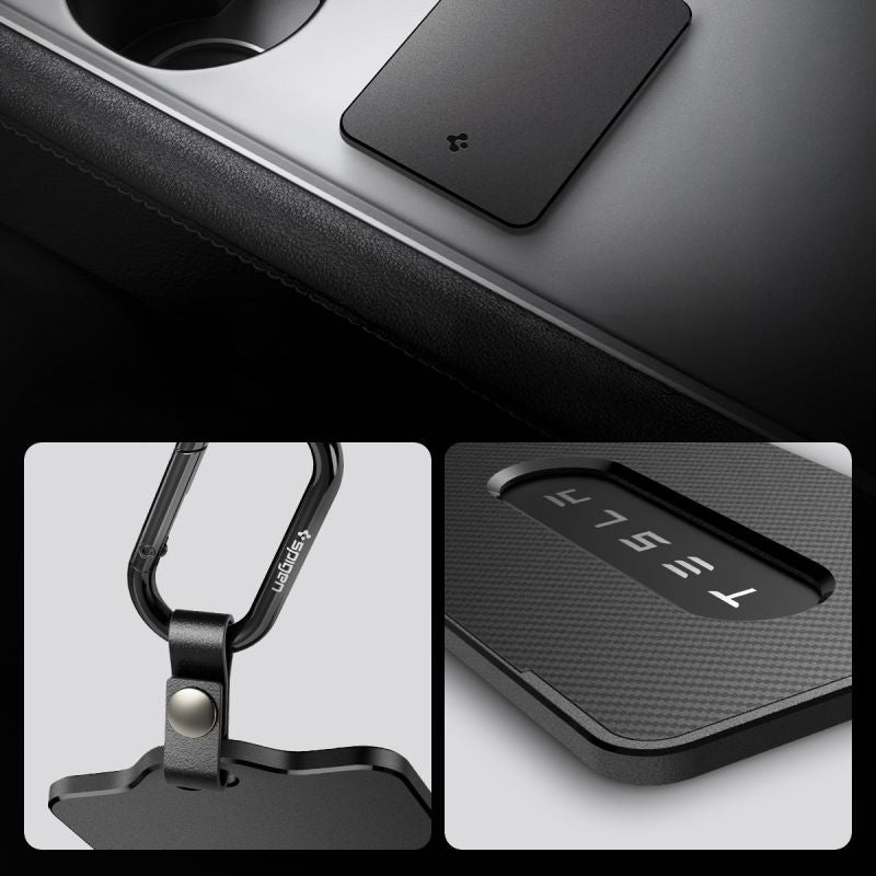 Schlüssel-/Kartenetui für Tesla, Spigen Card Holder Case 1-Pack, Schwarz