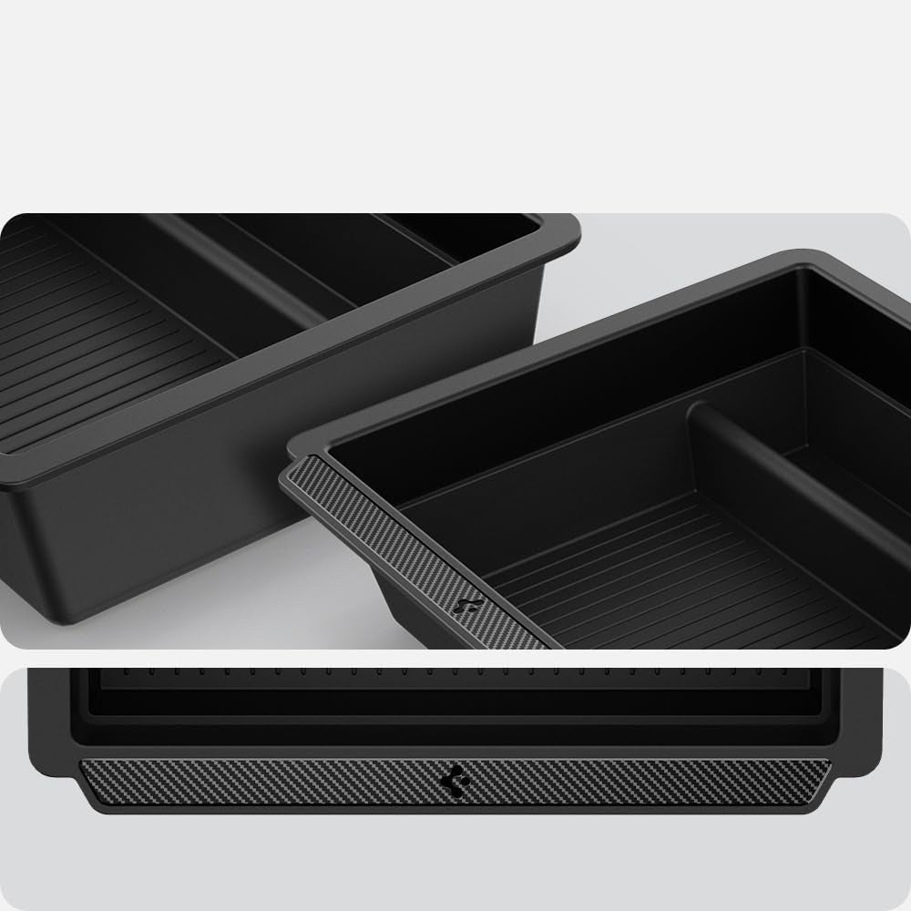 Auto-Organizer für Tesla Model 3 Highland 2024, Spigen Sliding Console Organizer, Schwarz