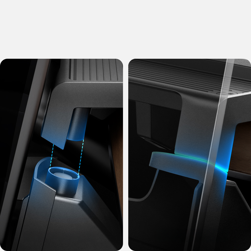 Auto-Organizer unter dem Display für Tesla Model 3 / Y, Spigen Under Screen Storage, Schwarz