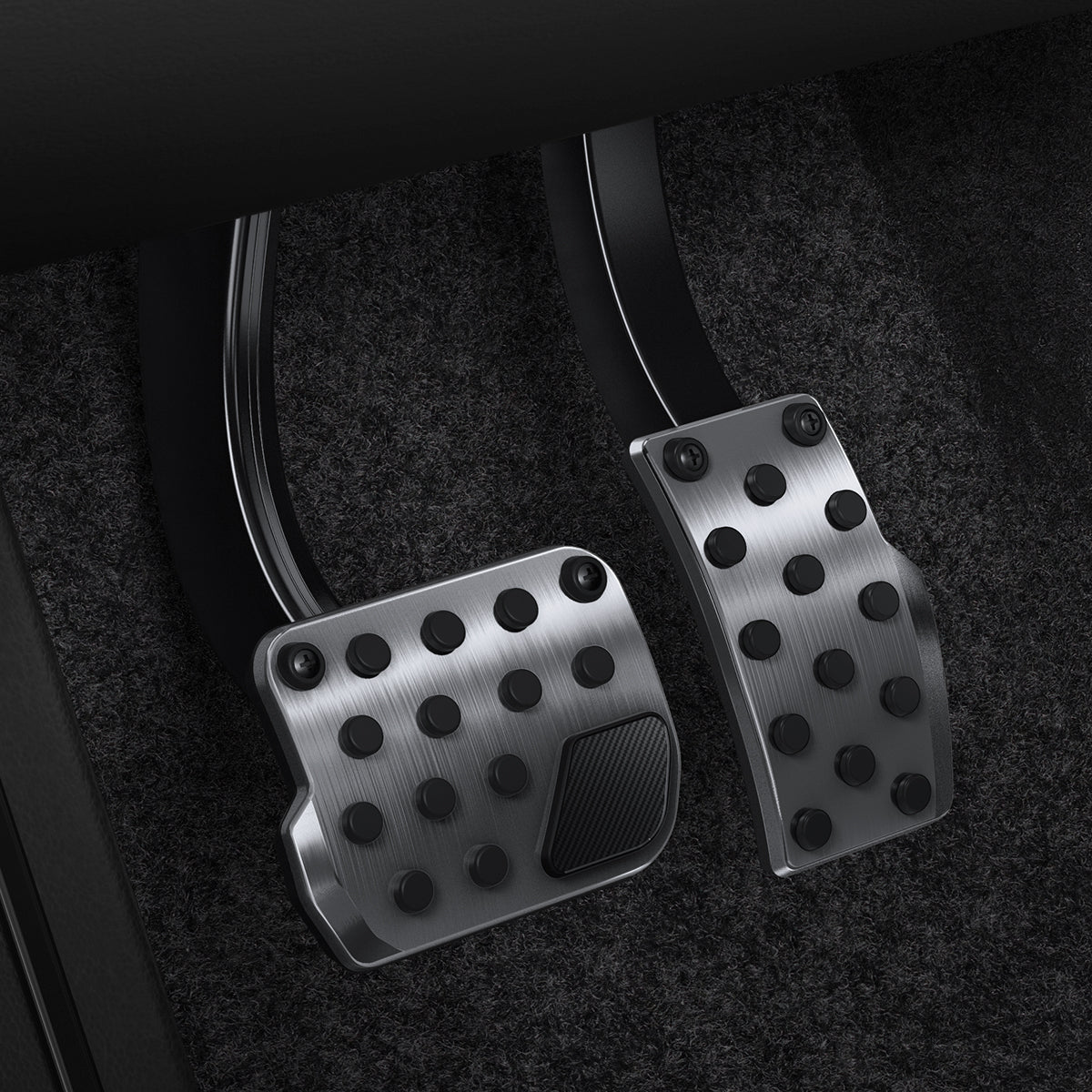 Anti-Rutsch-Pedalauflagen für Tesla Model 3/Y, Spigen Tesla Non-Slip Performance Foot Pedal, Silbern