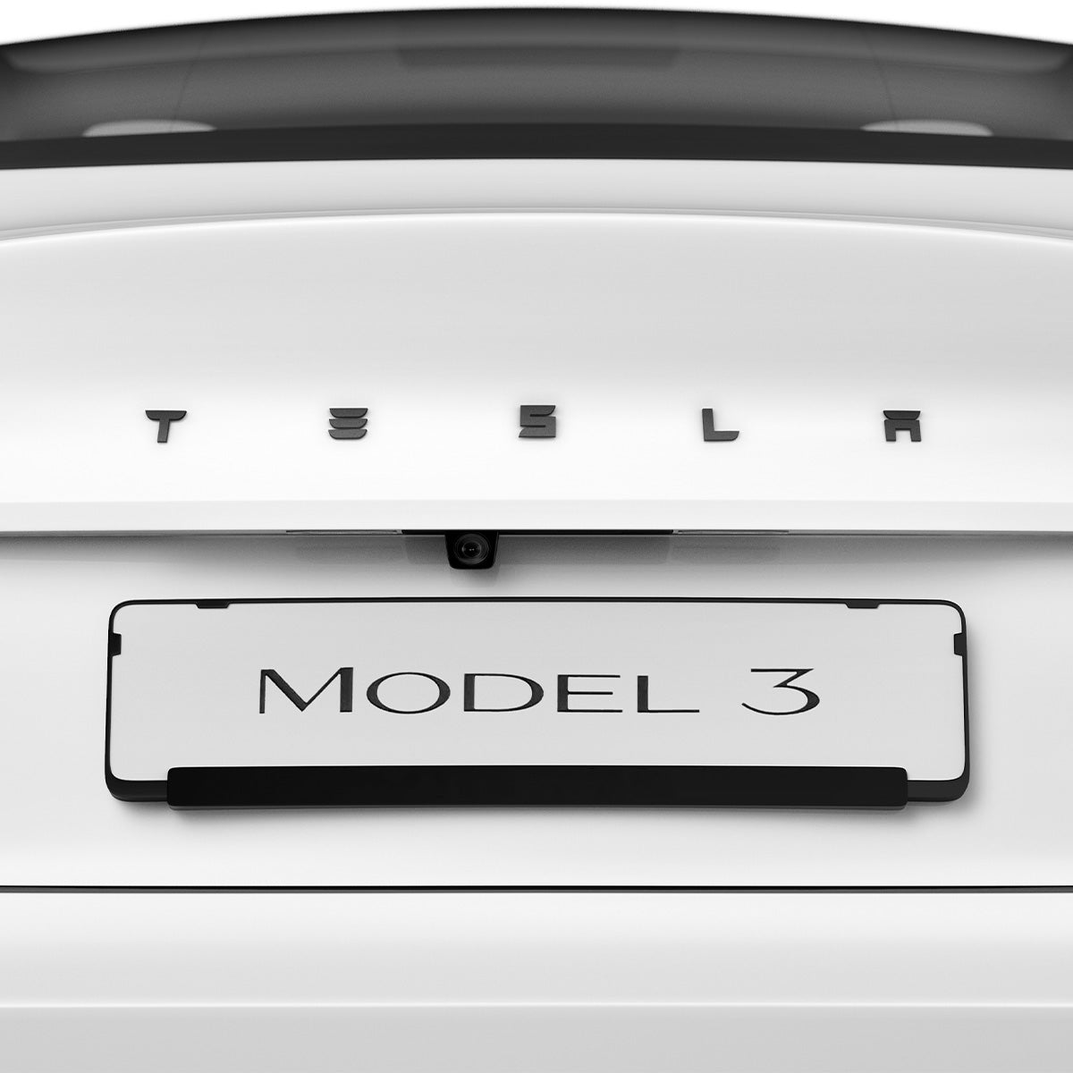 Schutzabdeckung für Heckklappen-Emblem/Markierung für Tesla Model 3 Highland 2024-25, Spigen, Schwarz
