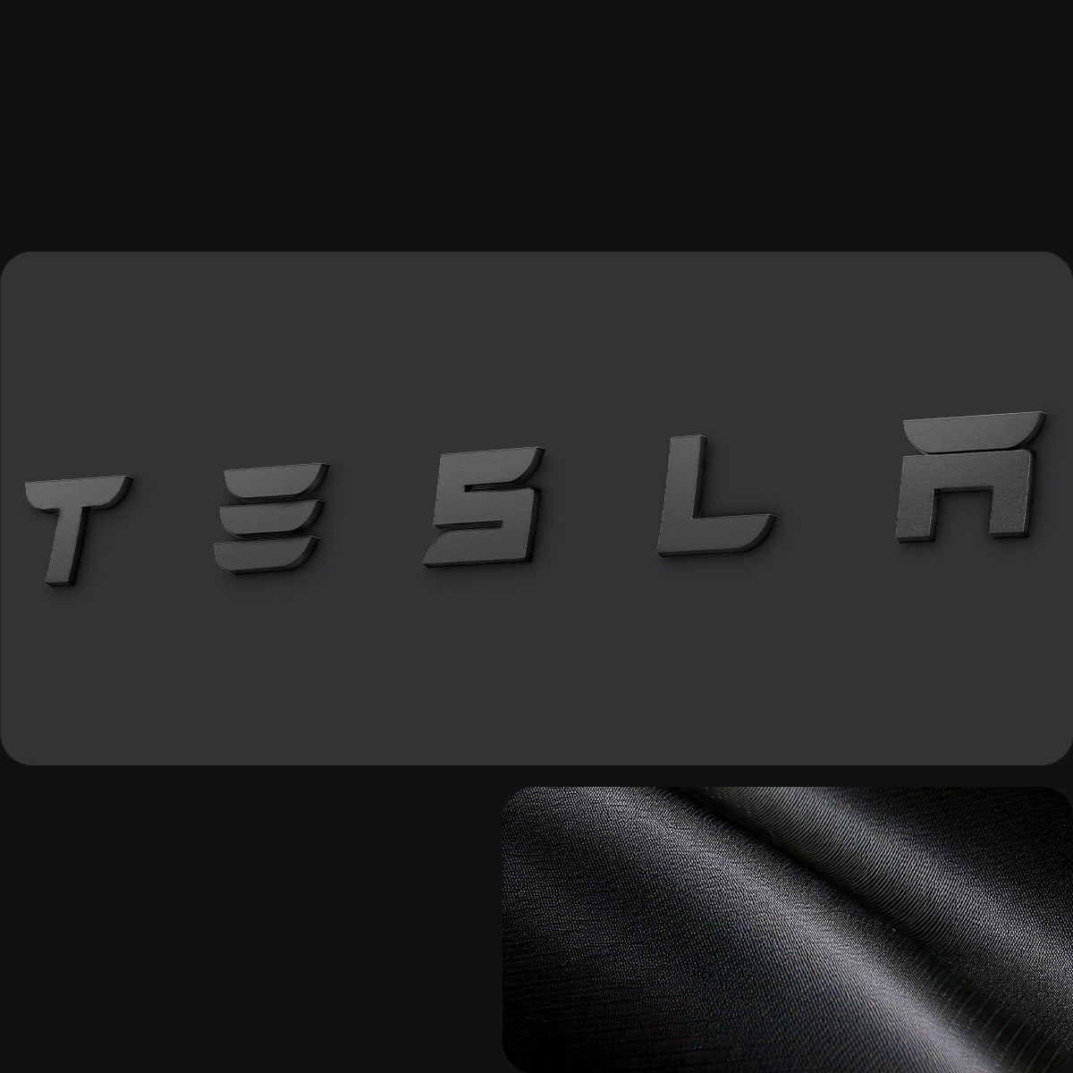 Schutzabdeckung für Heckklappen-Emblem/Markierung für Tesla Model 3 Highland 2024-25, Spigen, Schwarz