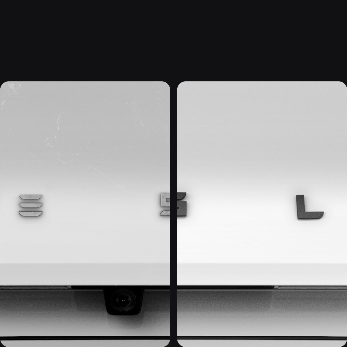 Schutzabdeckung für Heckklappen-Emblem/Markierung für Tesla Model 3 Highland 2024-25, Spigen, Schwarz