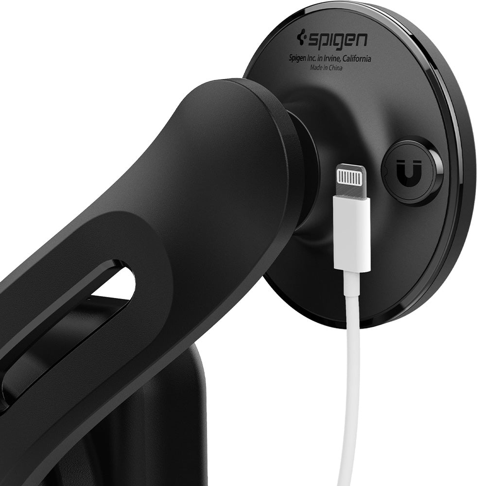 Auto Handyhalterung für Tesla Model 3/X/S/Y/Cybertruck, Spigen TapLock Car Mount Holder für iPhone mit MagSafe, Schwarz