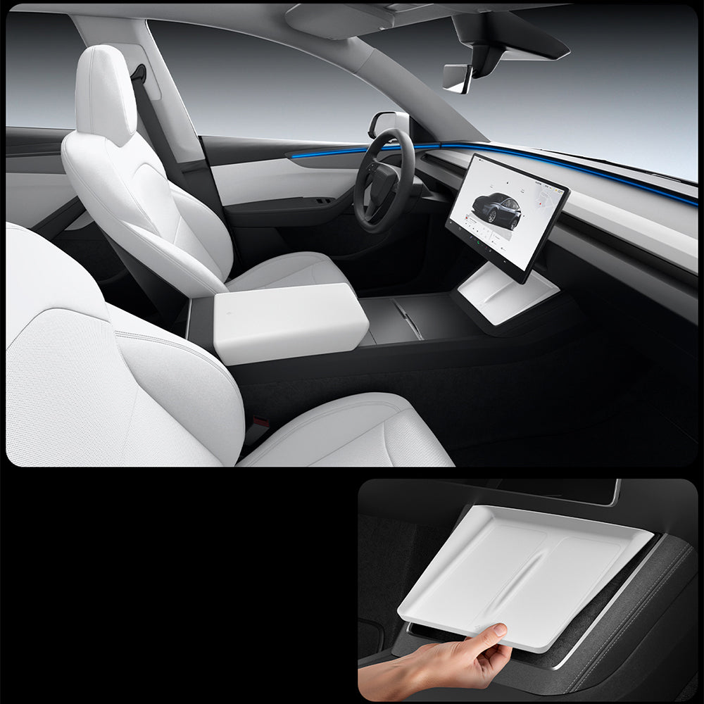 Abdeckung, Ladegerätematte für Tesla Model Y Juniper, Spigen Wireless Charging Pad Cover, Weiß