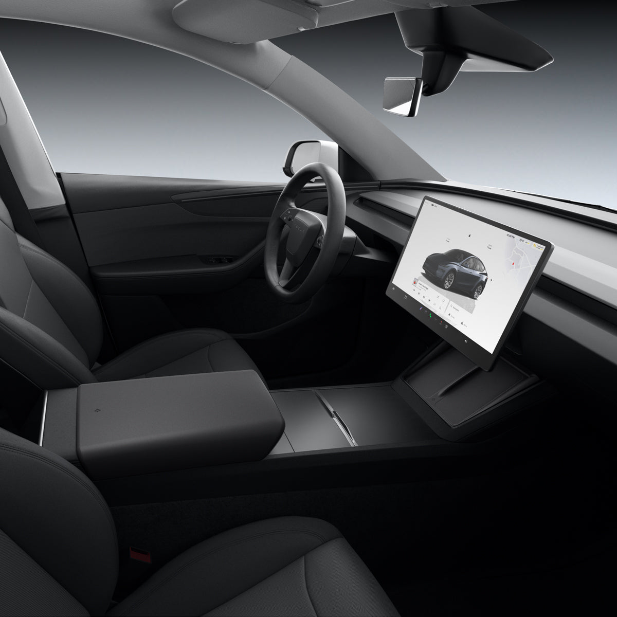 Abdeckung, Ladegerätematte für Tesla Model Y Juniper, Spigen Wireless Charging Pad Cover, Schwarz