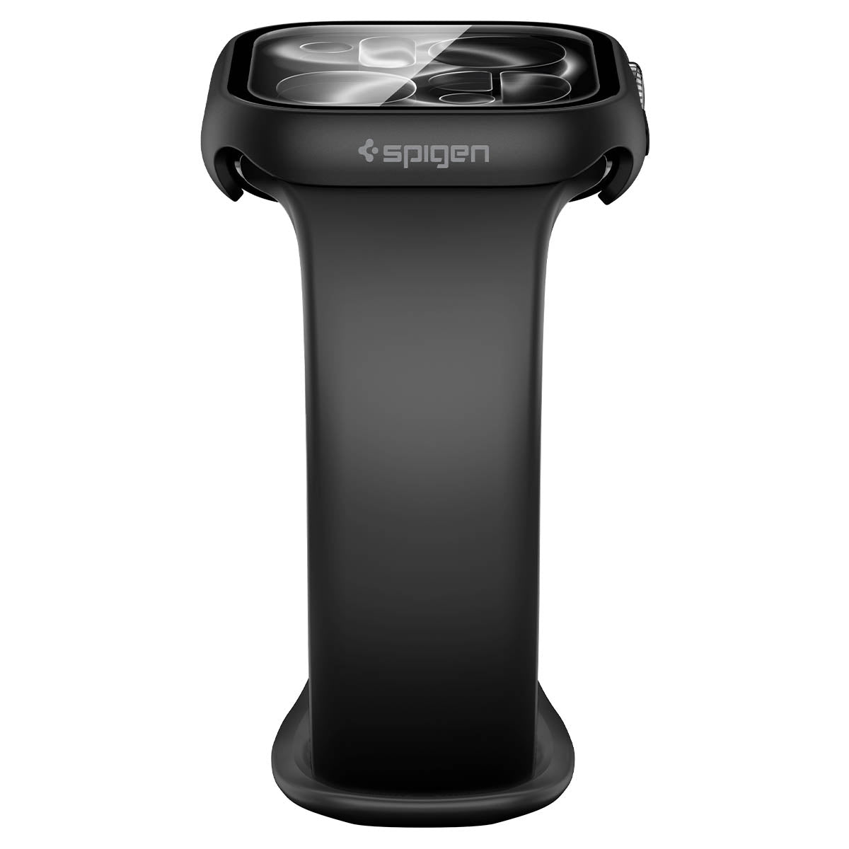 Schutzhülle + Glas für Apple Watch 11 / 10 46 mm, Spigen Thin Fit 360, Schwarz