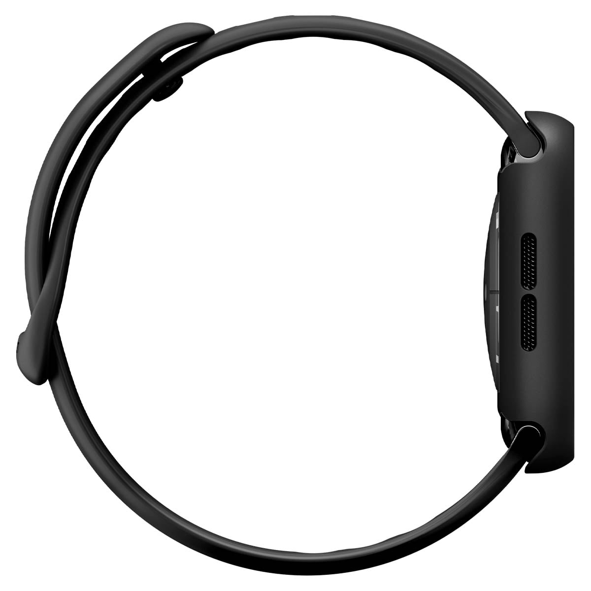 Schutzhülle + Glas für Apple Watch 11 / 10 46 mm, Spigen Thin Fit 360, Schwarz