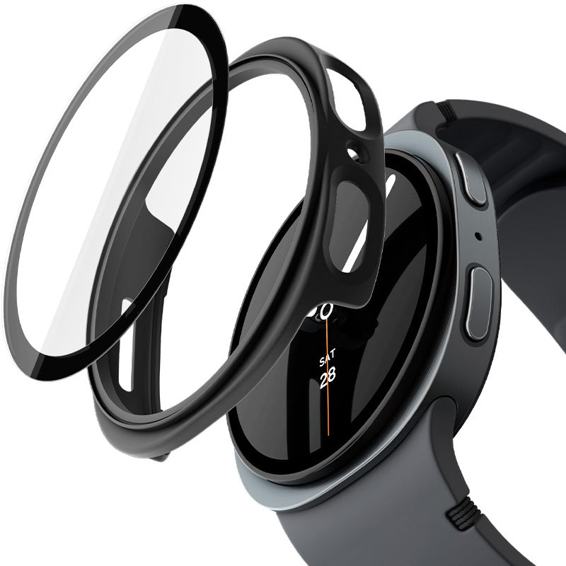 Schutzhülle + Glas Spigen Thin Fit 360 für Galaxy Watch 9 / 8 (44 mm), Schwarz