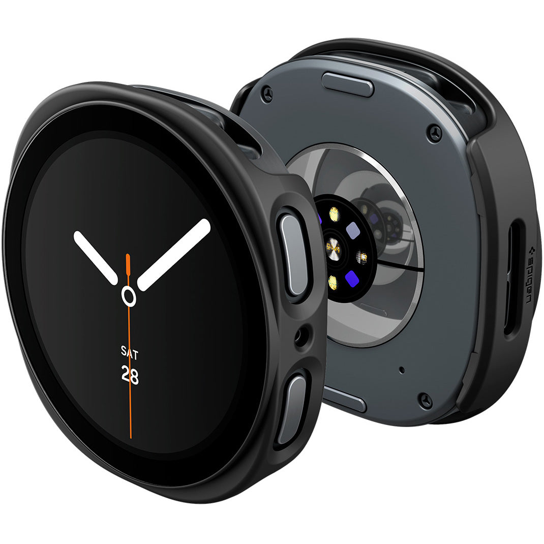 Schutzhülle + Glas Spigen Thin Fit 360 für Galaxy Watch 9 / 8 (44 mm), Schwarz