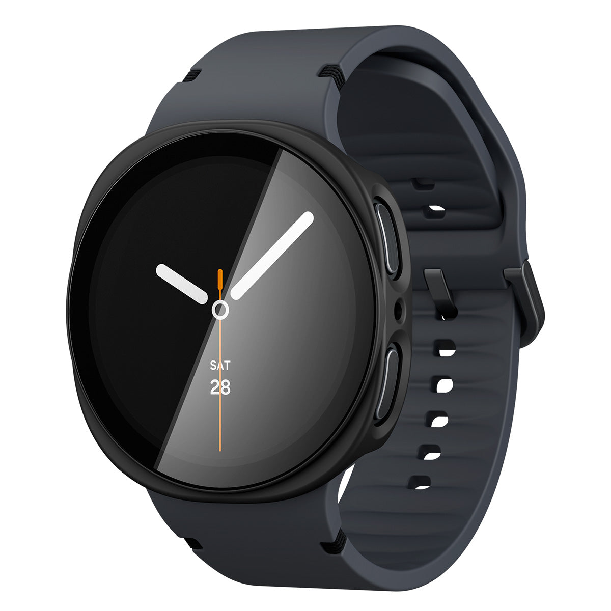Schutzhülle + Glas Spigen Thin Fit 360 für Galaxy Watch 9 / 8 (44 mm), Schwarz