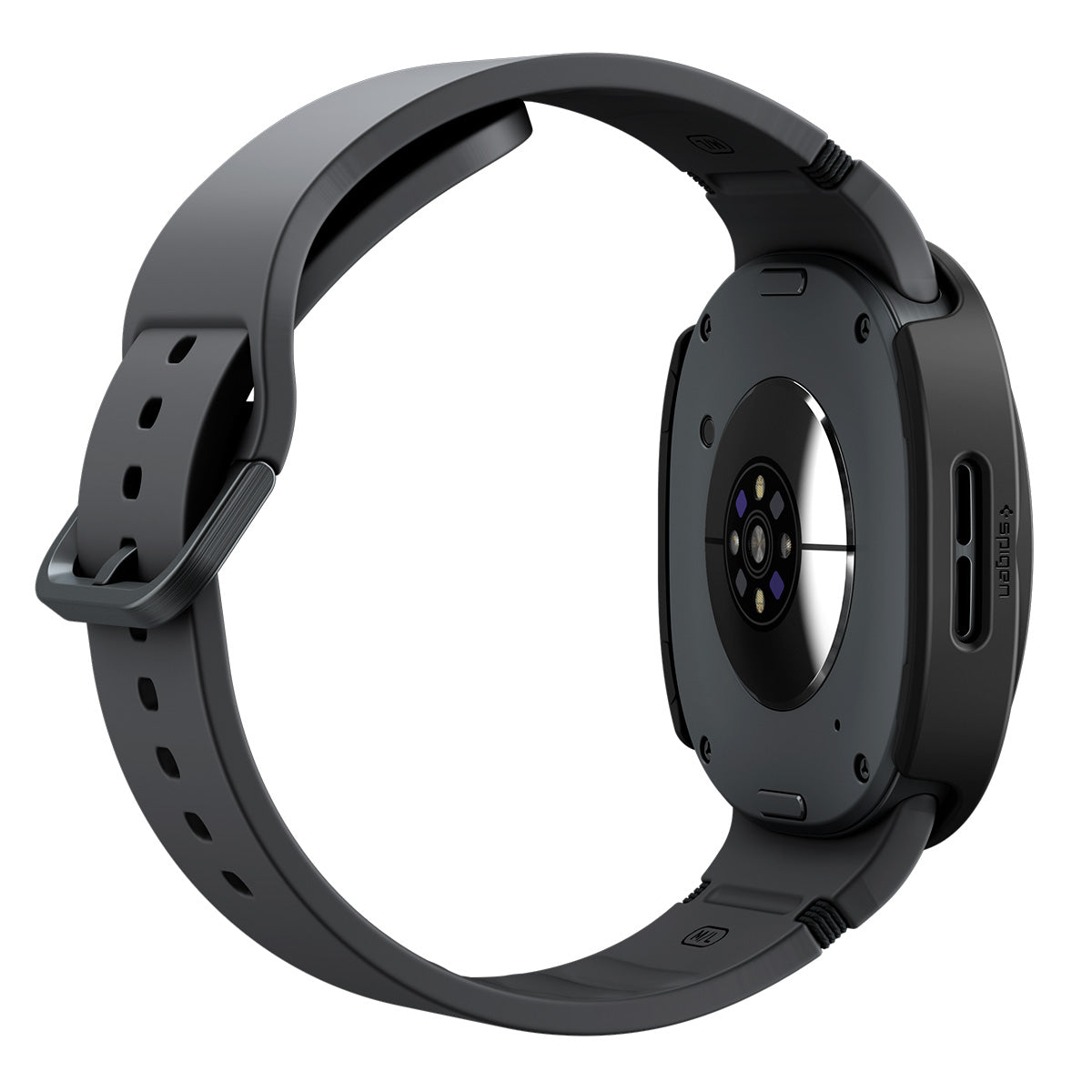 Schutzhülle + Glas Spigen Thin Fit 360 für Galaxy Watch 9 / 8 (44 mm), Schwarz
