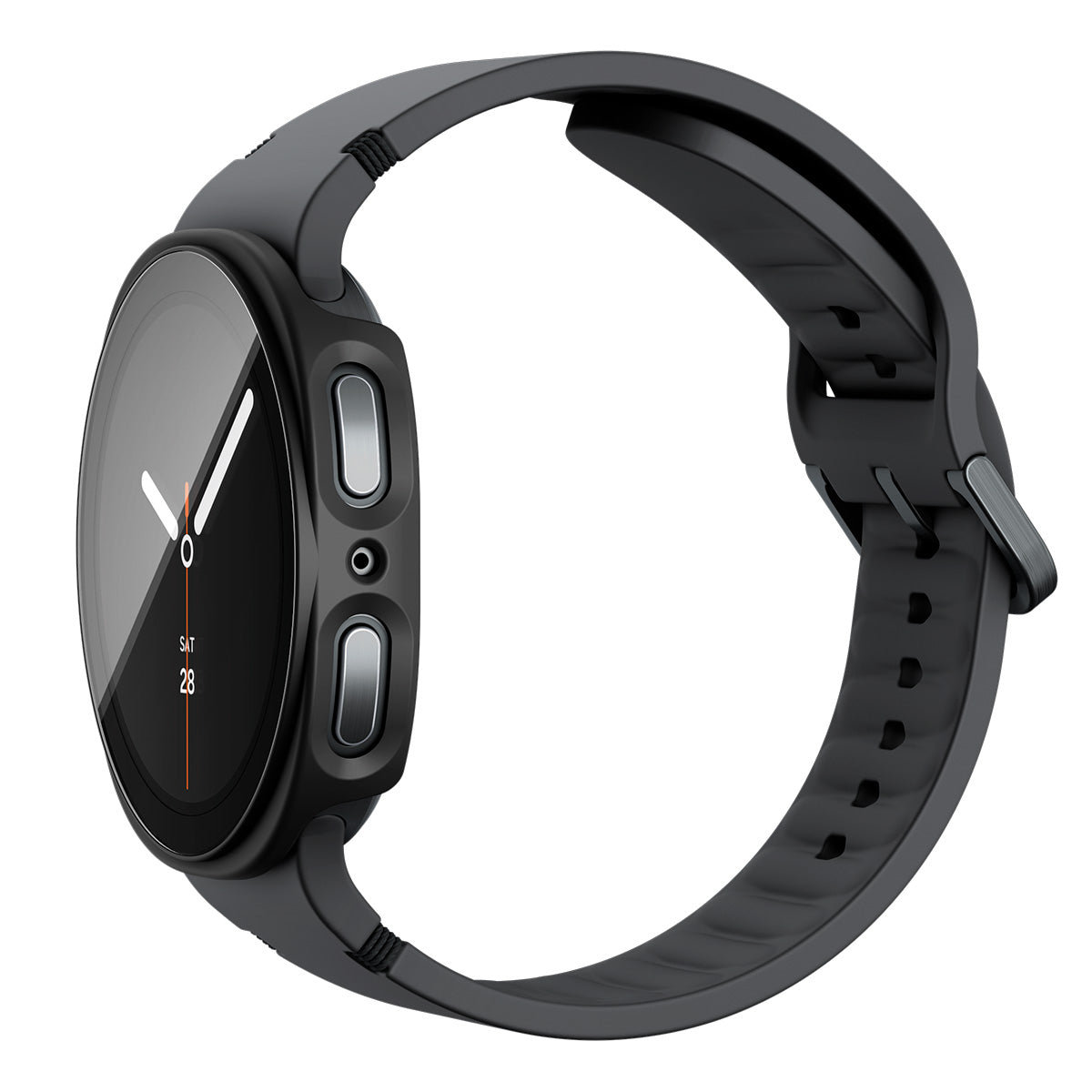 Schutzhülle + Glas Spigen Thin Fit 360 für Galaxy Watch 9 / 8 (44 mm), Schwarz