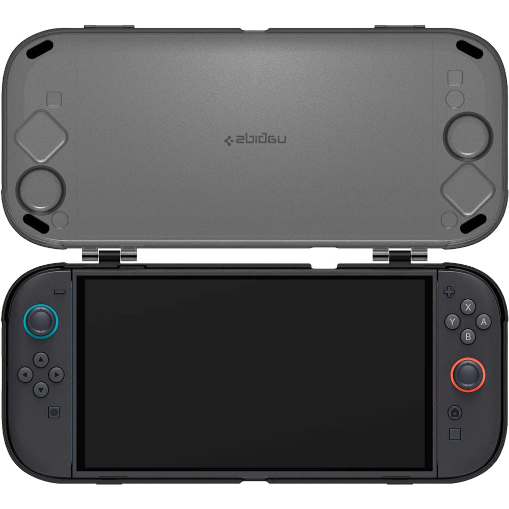 Schutzhülle für Nintendo Switch 2, Spigen Thin Fit 360, Schwarz Rauch