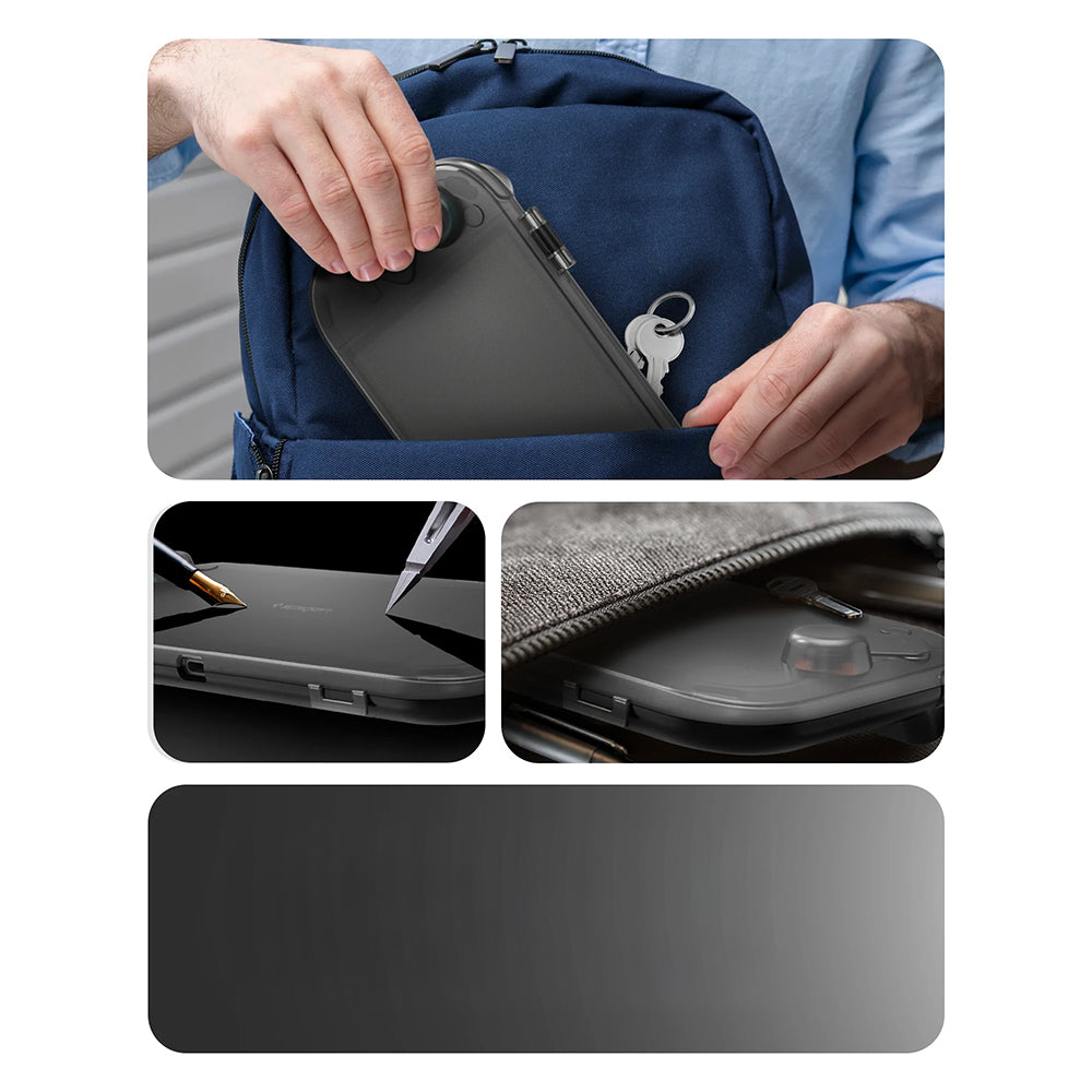 Schutzhülle für Nintendo Switch 2, Spigen Thin Fit 360, Schwarz Rauch